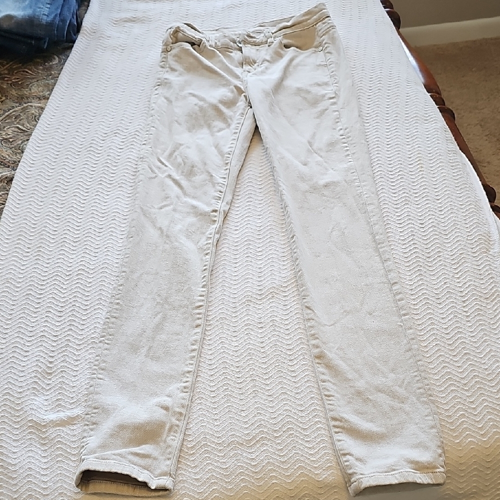 Calvin Klein Gray Skinny Jeans Distressed Style